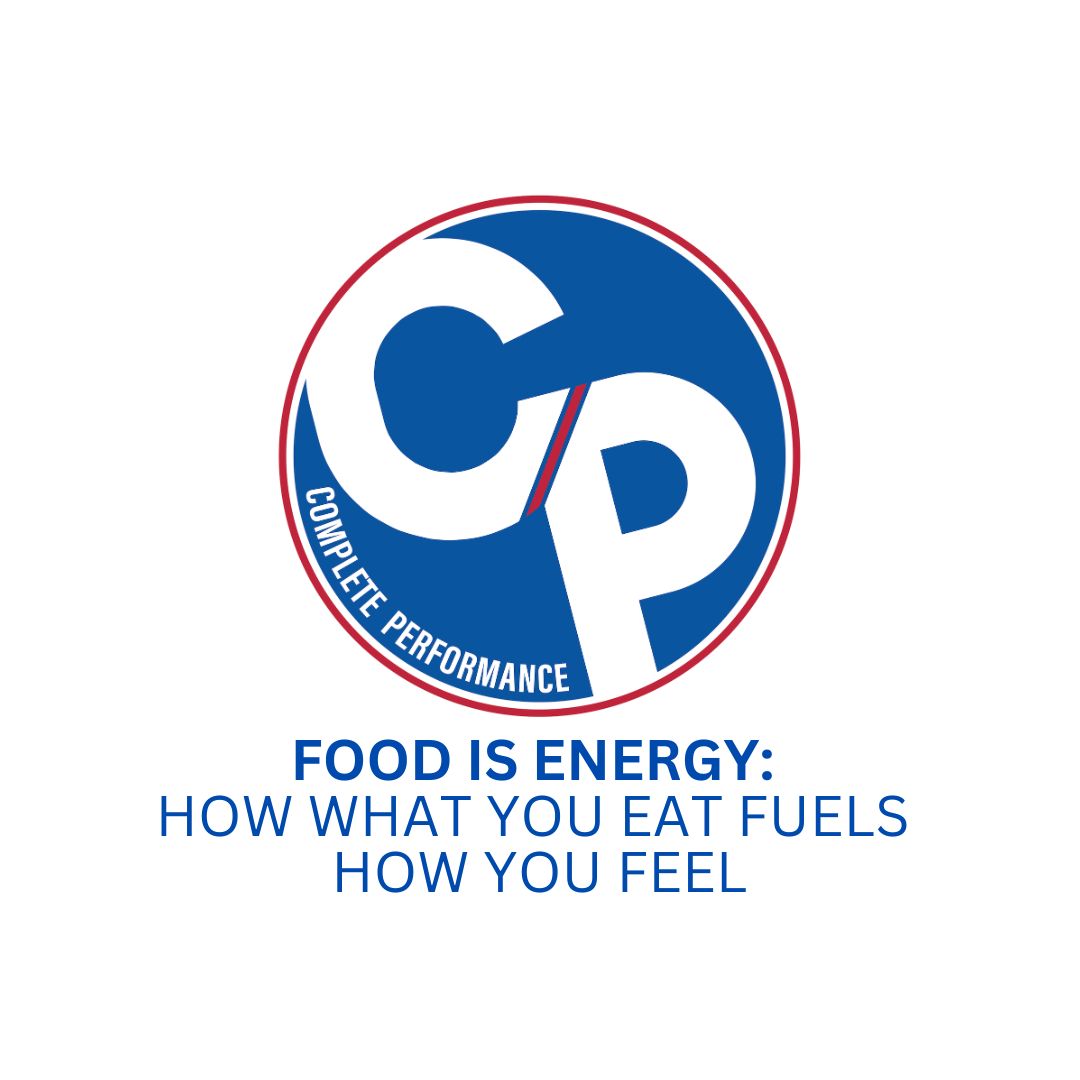 Food is energy and what you eat impacts how you feel